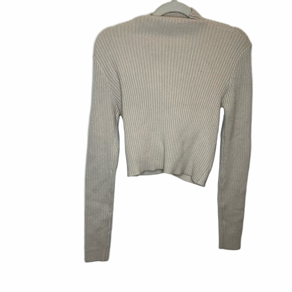 Cotton Candy Beige Open Back Sweater Size Medium